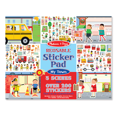 Melissa and Doug Reusable Sticker Pad - My Town