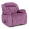 إن هاوس كرسي استرخاء ثابت منجد بالمخمل - بنفسجي فاتح - NZ50