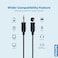Philips SWA2528W/10 3.5mm Headphone Extension Cable 1.5m Black