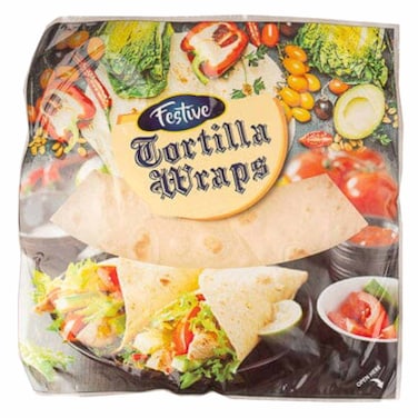 Festive Tortilla Wrap 12 wraps 