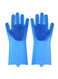 Generic - 2-Piece Silicone Glove Set Blue