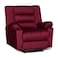 In House Velvet Rocking &amp; Rotating Recliner Chair - Burgundy - Nice 02