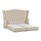 In House Taj Mahal Linen Bed Frame - Queen - 200x150cm - Light Beige