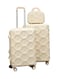 Morano Hard-Side Luggage Trolley Travel Set Of 4 Pcs Beige