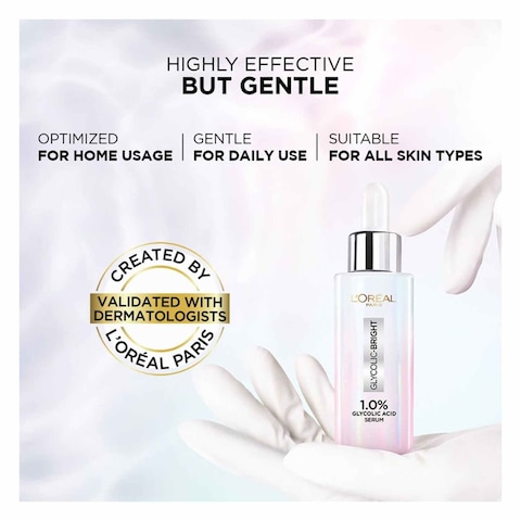 L&#39;Oreal Paris Glycolic Bright Acid Instant Glowing Face Serum 30ml