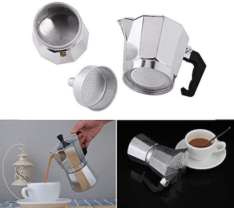 LIYING Aluminum Stovetop 6-cup Espresso Maker