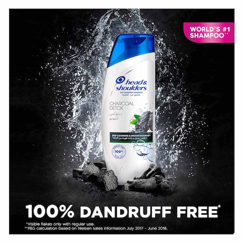 Head &amp; Shoulders Charcoal Detox Anti-Dandruff Shampoo 400ML 2+1