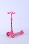 Top Gear Rideon Kids Scooter TG 690, 3 Wheel Kids Scooter Smart Kick Scooter with Height Adjustable Handle, LED PU Wheels & Rear Brake, Skate Scooter for Kids - D.Pink