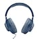 JBL Quantum 100 Gaming Headphone Over-Ear With Detachable Voice-Focus Boom Mic Blue