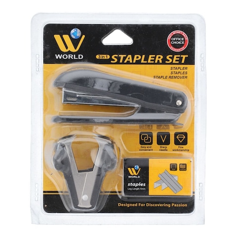 World 3in1 Stapler Set