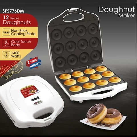 Sanford SF5776DM 12 Pc Doughnut Maker 1400 Watts