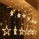 Skeido 2.5M Led Star Lights, Curtain String Lights, 8 Lighting Modes, Waterproof Fairy Lights For Bedroom,-12 Stars 138 Led