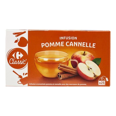 Carrefour Classic Apple Cinnamon Infusion 25 Tea Bags