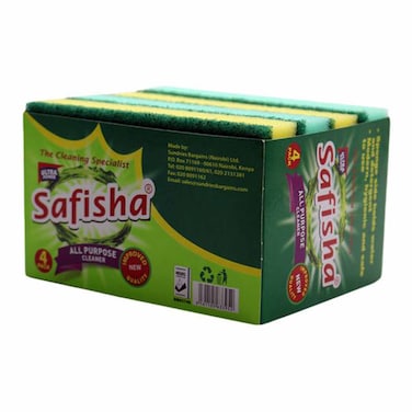 Safisha All Purpose Sponge Clean 4 's