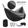 Generic-Blue S4 Camping Hammock 2 Sizes Hammocks Portable Nylon Parachute Hammocks with 2 Hanging Straps 2 Carabiner Clips for Camping Hiking Backpacking Travel Beach