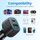 [Apple MFi Certified] Remson Trio Pack PD Fast Car Charger, 48W Dual Port PD &amp; QC3.0 Compatible for iPhone 13/13 Pro Max/12/11/XS Max/XR/X/8 Plus with USB C to Lightning &amp; USB-C to USB-C Cable 1.2m