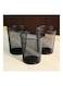Generic 3-Piece Round Mash Waste Basket Trash, Black