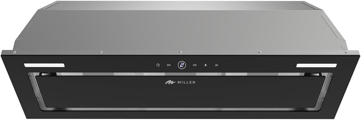 MILLEN 90 cm Buit in Range Hood 750 m3/h - MBKHG 902 BL, 3 Year Warranty