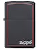 Zippo Lighter Model 218Zb-Blkmatte W/Zip.Border-720060182