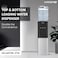Krome Top &amp; Bottom Loading Water Dispenser, Hot, Cold And Normal Water 3 Taps, Floor Standing, Made With SUS 304 Tank And Food-Grade Silicone Gel Tube, Child Lock, KR-WDTBL 3TW, Silver &amp; Black