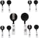 Generic Id Cardholder, Black Retractable Badge Reel, 10 Pieces