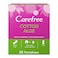 Carefree Cotton Aloe Regular Size Panty Liners White 56 count