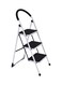 Generic 3-Step Ladder Folding Stool White 44Inch