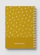 Lowha Spiral Notebook With 60 Sheets And Hard Paper Covers With Abstract Floral Design, For Jotting Notes And Reminders, For Work, University, School