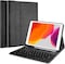 Ntech Keyboard Case For iPad 10.2 (2020 8Th Generation/ 2019 7Th Generation), Protective Smart Cover With Magnetically Detachable Wireless Keyboard For 10.2&quot; iPad 8 / iPad 7 -Black