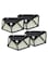 4-Piece Waterproof LED Solar Security Light Set Black/White/Yellow