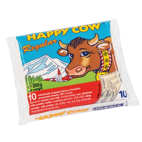 Happy Cow Regular 10 Cheese Slices 200G
