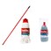 Tonkita Mopy Cotton Mop With Stick And Refill Multicolour Pack of 3