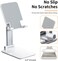 Tenlamp Cell Phone Stand, Angle &amp; Height Adjustable Foldable Desk Holder Stable Anti-Slip Design For Most Of Phone And Tablet Sizes (Black)