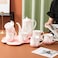 Light Luxury Nordic Style Enamel Pearl Coffee Tea Teapot And Cup Set