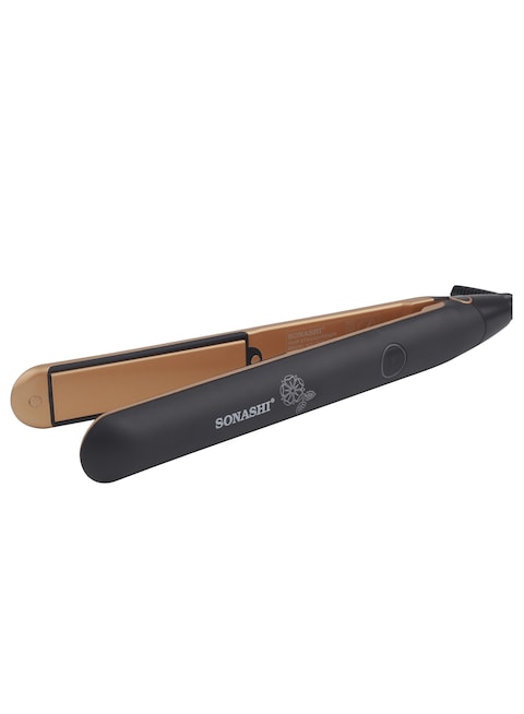 Sonashi Ceramic Hair Straightener (Black-Gold) SHS-2067N