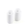 Porceletta Porcelain Ivory Salt &amp; Pepper Set Cylinder