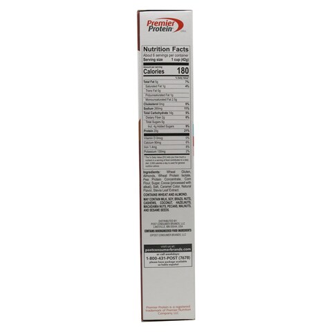Post Premier Protein Chocolate Almond Cereal 255g