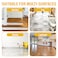 ZALCOON PVA Folding Sponge Mop,  Self Squeeze Super Absorbent PVA Sponge Heads   Telescopic Metal Handel    Household Cleaning Tool for Kitchen, Tiles, Multi-Surface Hard Floors (Pack of 1)