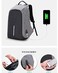 Generic Anti Theft Back Pack With USB Charging Port Grey