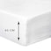 Sleep Night 100% Cotton Hotel Stripe Duvet Cover Soft &amp; Cozy Bedding King Size 6 Pieces White