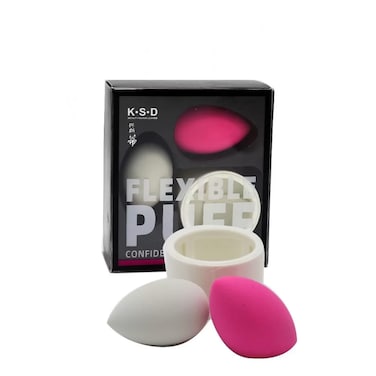 Ksd Flexible Puff Sponge Set 2 Piecess