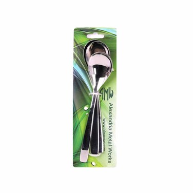 أبو حمادة طقم ملاعق مائدة ستانلس ستيل - 3 قطع - فضي