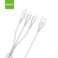 Golf Space 1-Meter Multiple Type Cable, USB Type A Male to Micro-B USB/Lightning/USB Type-C for Mobile Phones, White