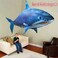 Air Swimmers 1Pcs Air Swimmers Remote Control Flying Air Shark Toy Fish Balloons Inflatable With Helium Fish Plane Rc Helicopter Robot Gift For Kids With Helium Plane Toy Party