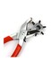 Generic Leather Hole Punch Hand Plier Red/Silver 210millimeter