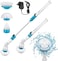 Electric Spin Scrubber 360 Cordless Bathroom Scrubber Floor Scrubber with Replaceable Brush Heads Super Power Cleaning Brush for Kitchen Bathroom