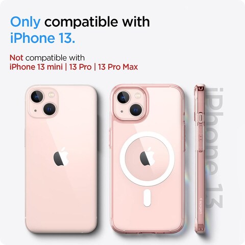 Spigen Ultra Hybrid Mag designed for iPhone 13 case cover compatible with MagSafe - Rose Crystal