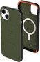 Urban Armor Gear Designed For iPhone 14 Plus Case, 6.7" Civilian Built-In Magnet Compatible With Magsafe Charging Sleek Ultra Thin Slim Dropproof Shockproof Protective Cover, Green Olive