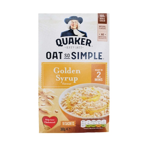 Quaker Oat So Simple Golden Syrup Flavour 360g