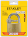 Stanley Padlock Brass 70mm Standard Shackle with 3 Keys